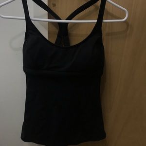 Black bathing suit top